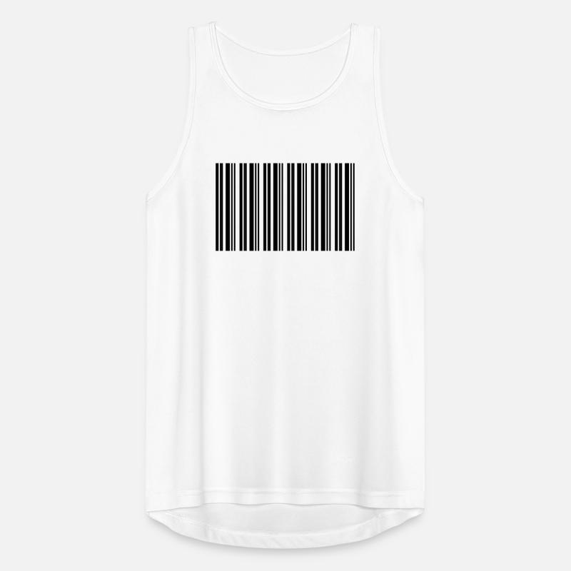 Barcode Strichcode Nerd IT Technik Design Männer Tank Top atmungsaktiv