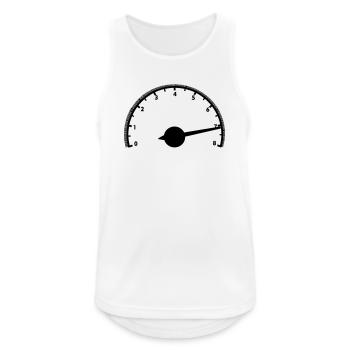 Auto-Drehzahlmesser - Männer Tank Top atmungsaktiv - Weiß - Vorne - Nick (188cm)