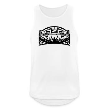 Stadion Fans Silhouette - Männer Tank Top atmungsaktiv - Weiß - Vorne - Nick (188cm)