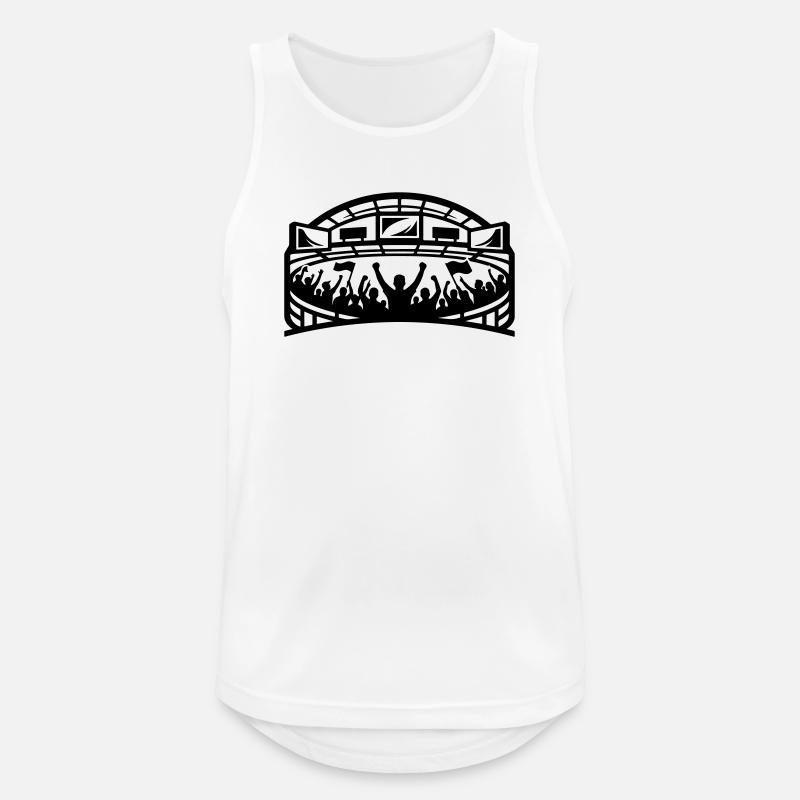 Stadium Fans Silhouette - Men's Breathable Tank Top - white