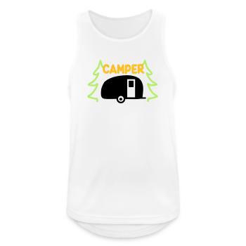 Camper - ready for vacation - Men's Breathable Tank Top - white - Front - Nick (188cm)