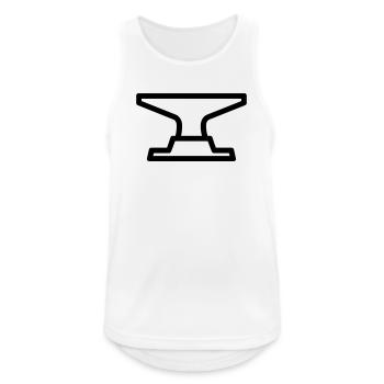 anvil - Men's Breathable Tank Top - white - Front - Nick (188cm)