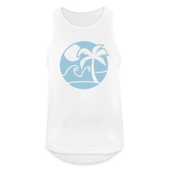 vacation - Men's Breathable Tank Top - white - Front - Nick (188cm)