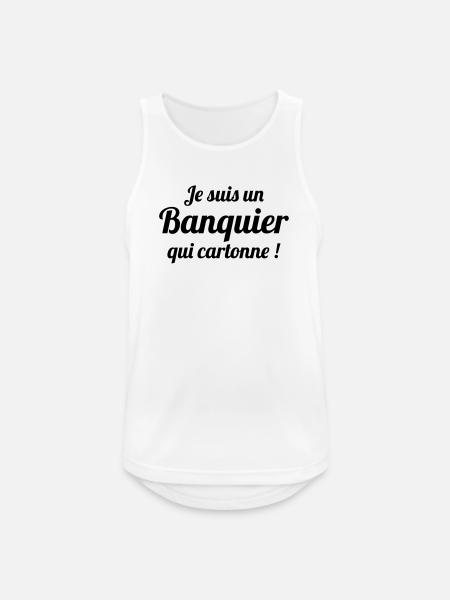 I'm a successful banker - Men's Breathable Tank Top - white
