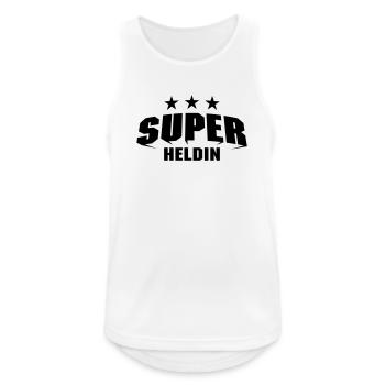 Super Heldin - Männer Tank Top atmungsaktiv - Weiß - Vorne - Nick (188cm)