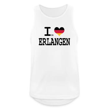 I love gain - Men's Breathable Tank Top - white - Front - Nick (188cm)