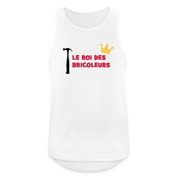 Der König der Heimwerker - Männer Tank Top atmungsaktiv - Weiß - Vorne - Nick (188cm)