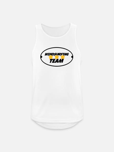 Windsurfing / Windsurfen / Planche à voile - Men's Breathable Tank Top - white