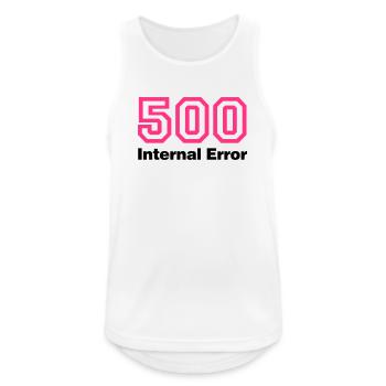 Error 500 | Fehler | Errormessage - Débardeur respirant Homme - blanc - Devant - Nick (188cm)