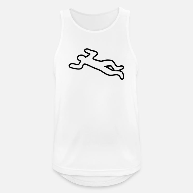 Leiche - Männer Tank Top atmungsaktiv - Weiß