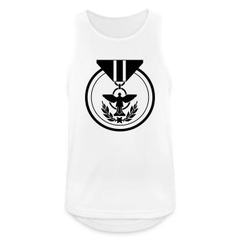 Médaille militaire - Débardeur respirant Homme - blanc - Devant - Nick (188cm)