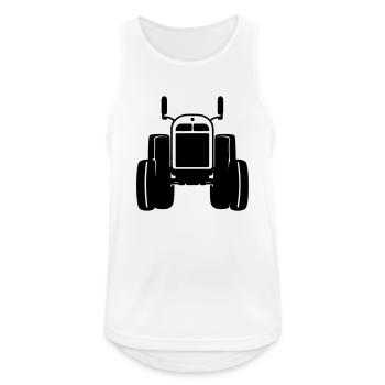 Tractor - Men's Breathable Tank Top - white - Front - Nick (188cm)