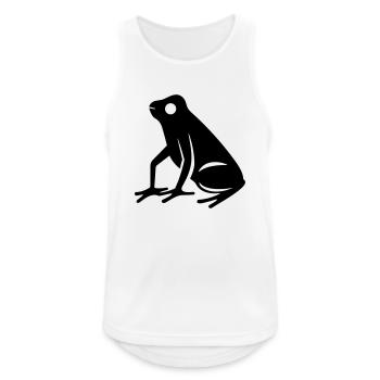 Frosch - Männer Tank Top atmungsaktiv - Weiß - Vorne - Nick (188cm)
