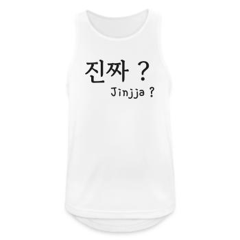 Jin jja kdrama expression k-pop k-drama coréen - Débardeur respirant Homme - blanc - Devant - Nick (188cm)