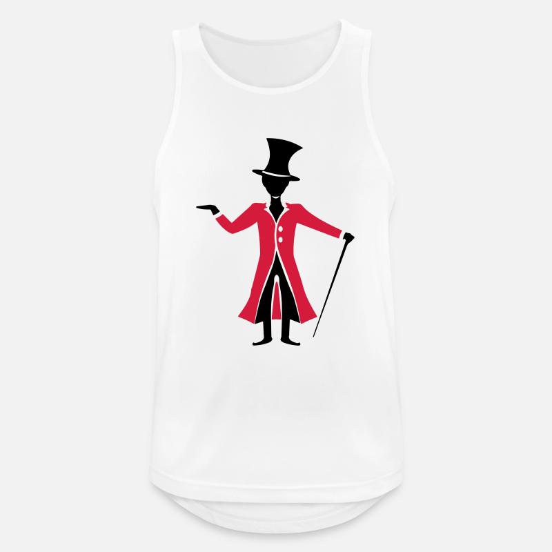 Magier Zauberer - Männer Tank Top atmungsaktiv - Weiß
