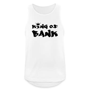 The king of banking - Men's Breathable Tank Top - white - Front - Nick (188cm)