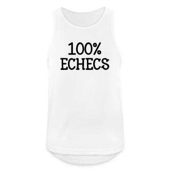 100% Chess Pure Passionate Typo - Men's Breathable Tank Top - white - Front - Nick (188cm)