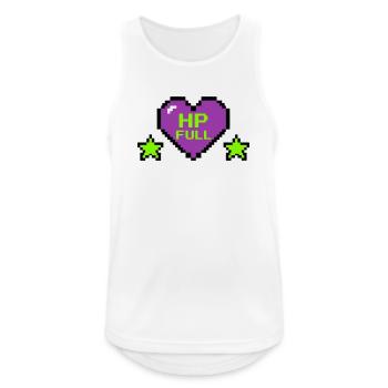 HP Full Pixel Herz Logo - Männer Tank Top atmungsaktiv - Weiß - Vorne - Nick (188cm)