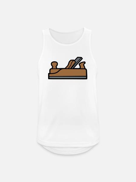 Hobel Tischler Icon - Männer Tank Top atmungsaktiv - Weiß