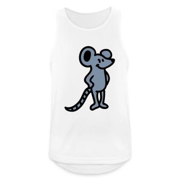 Mouse - Men's Breathable Tank Top - white - Front - Nick (188cm)