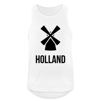 Moulin à vent Hollandais - Débardeur respirant Homme - blanc - Devant - Nick (188cm)