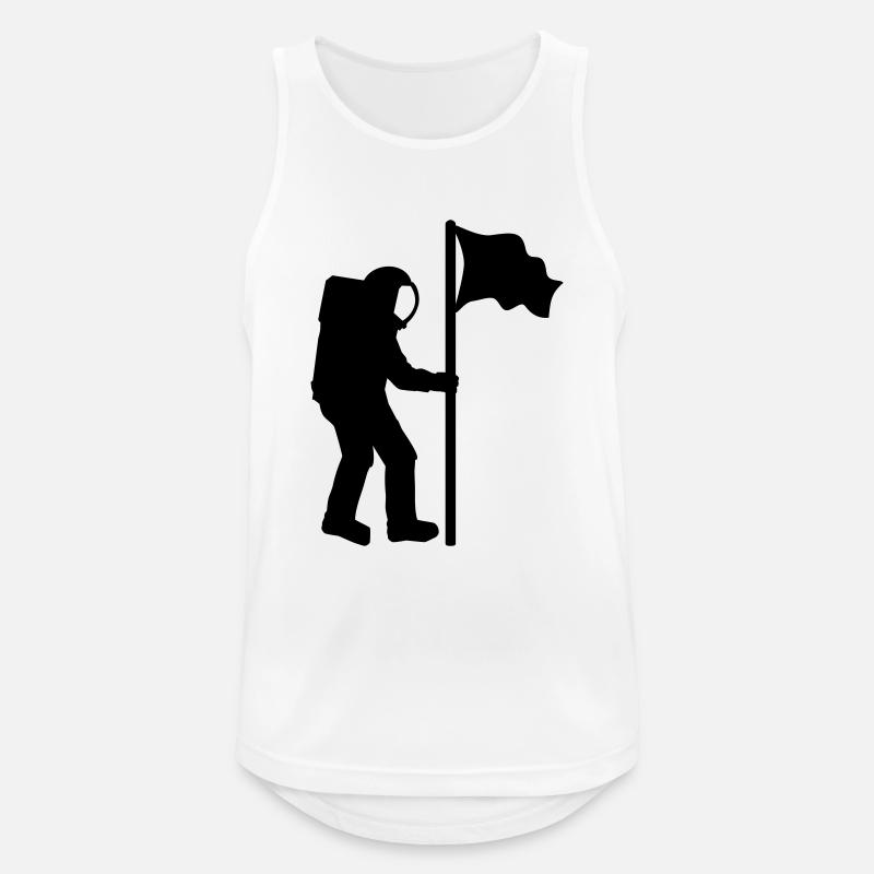Astronaut - Männer Tank Top atmungsaktiv - Weiß