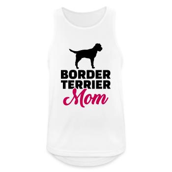 Border Terrier - Débardeur respirant Homme - blanc - Devant - Nick (188cm)