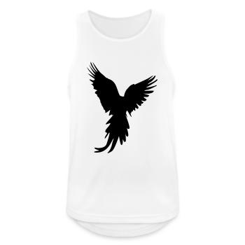 bird silhouette - Männer Tank Top atmungsaktiv - Weiß - Vorne - Nick (188cm)