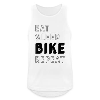 biker - Men's Breathable Tank Top - white - Front - Nick (188cm)