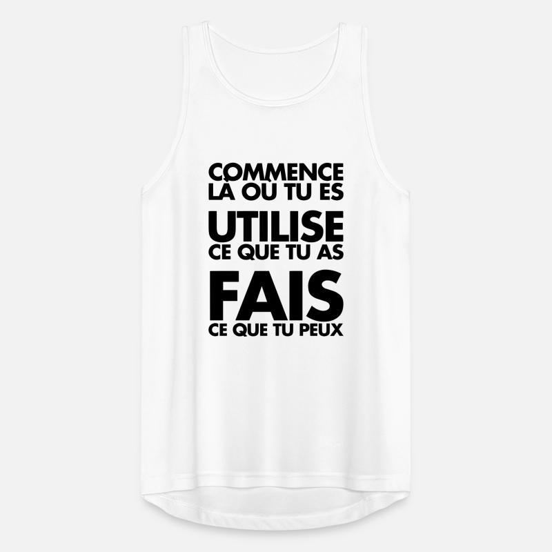 COMMENCE LA OU TU ES Débardeur respirant Homme