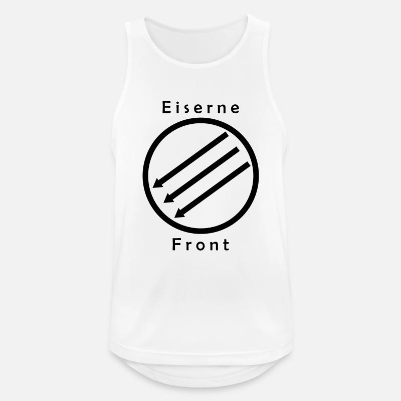 Eiserne Front - Drei Pfeile - Männer Tank Top atmungsaktiv - Weiß