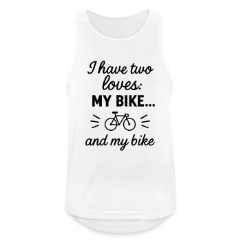 I have two loves,cycling,cycling,cyclists - Men's Breathable Tank Top - white - Front - Nick (188cm)