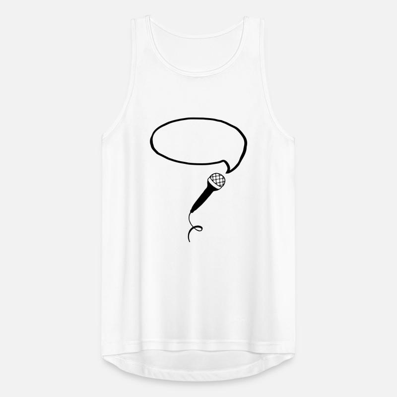 Microphone Bubble (Your Text) Débardeur respirant Homme