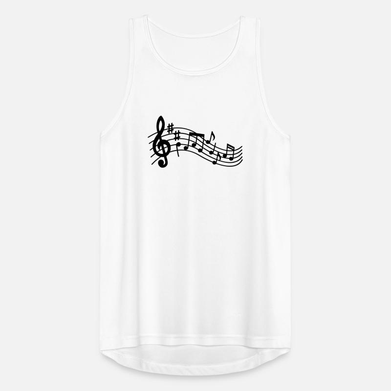 Notation musicale Notation musicale Clef Partition Débardeur respirant Homme
