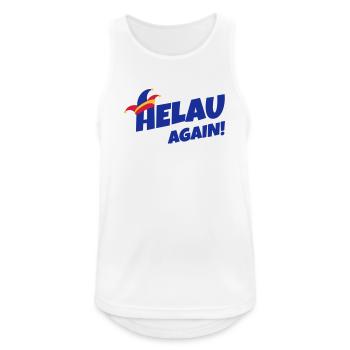 Helau encore – style carnaval - Débardeur respirant Homme - blanc - Devant - Nick (188cm)