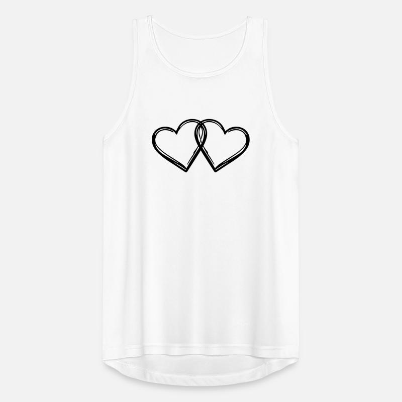 Herzen Paar Ehe Männer Tank Top atmungsaktiv