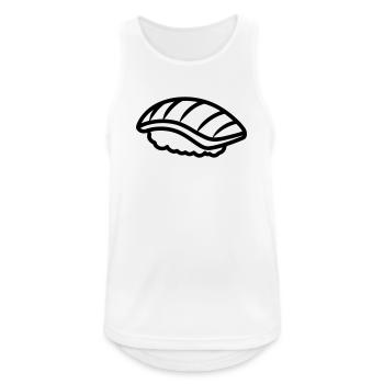 sushi - Débardeur respirant Homme - blanc - Devant - Nick (188cm)