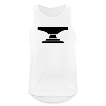 anvil - Men's Breathable Tank Top - white - Front - Nick (188cm)