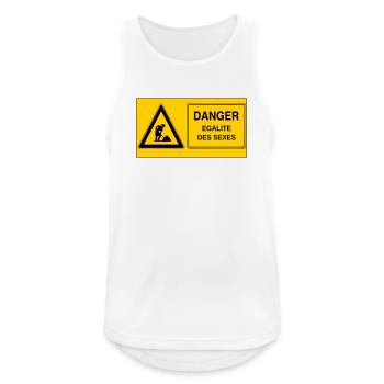 Gender equality - Men's Breathable Tank Top - white - Front - Nick (188cm)