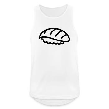 Sushi - Männer Tank Top atmungsaktiv - Weiß - Vorne - Nick (188cm)