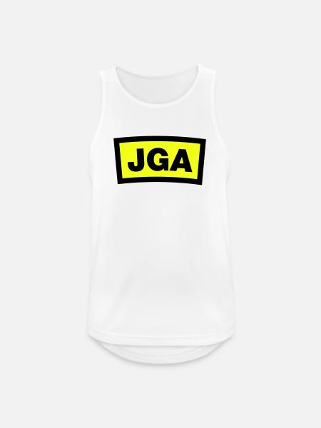 JGA - Emblem - Männer Tank Top atmungsaktiv - Weiß
