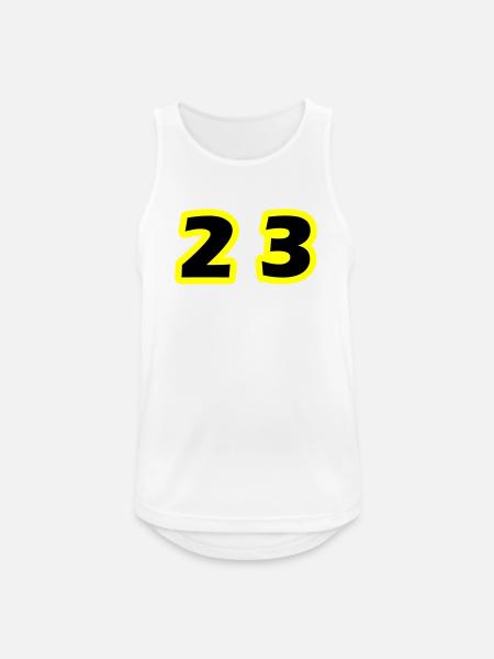 23 Number symbol - Men's Breathable Tank Top - white
