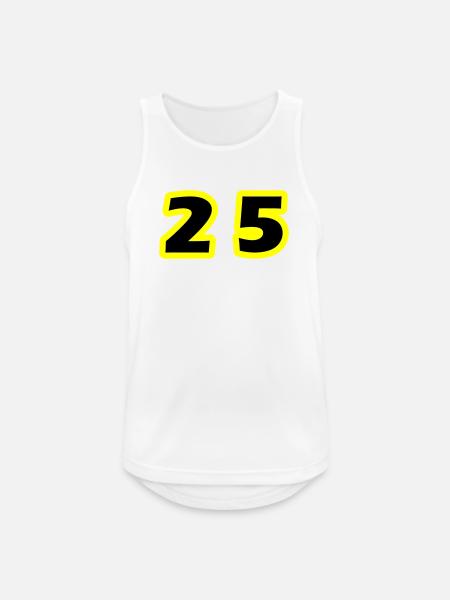 25 Number symbol - Men's Breathable Tank Top - white