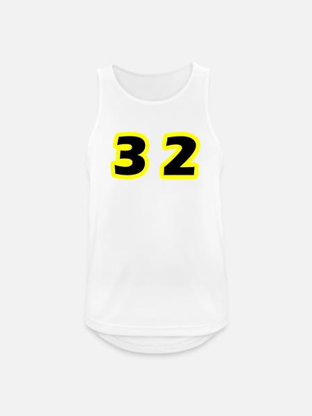 32 Number Symbol - Men's Breathable Tank Top - white