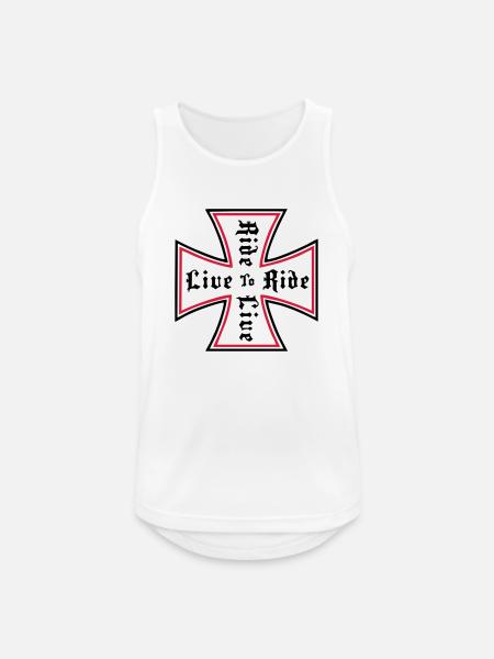 ride - Men's Breathable Tank Top - white