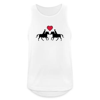 Riding Love - Men's Breathable Tank Top - white - Front - Nick (188cm)