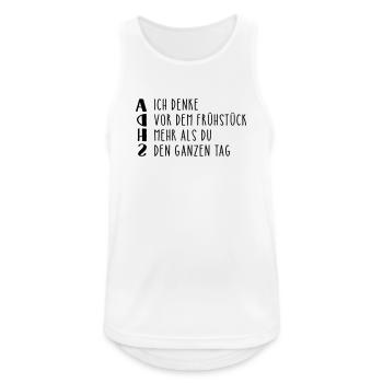 Provocative ADHD saying - Men's Breathable Tank Top - white - Front - Nick (188cm)