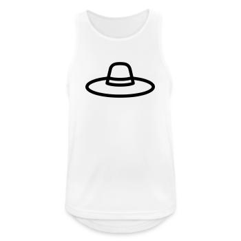 chapeau mexicain - Débardeur respirant Homme - blanc - Devant - Nick (188cm)
