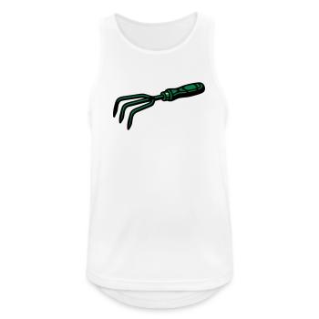 Gartenkralle Handgrubber Icon - Männer Tank Top atmungsaktiv - Weiß - Vorne - Nick (188cm)