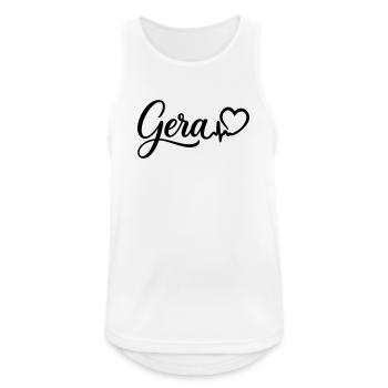 Gera Heartbeat - Débardeur respirant Homme - blanc - Devant - Nick (188cm)